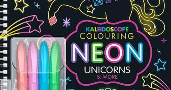 Kaleidoscope Colouring Neon Unicorns and More